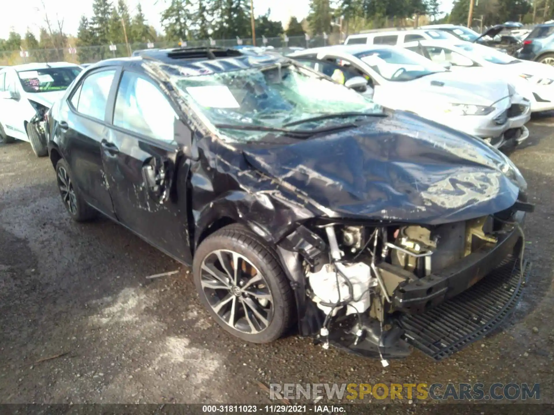 1 Photograph of a damaged car 5YFBURHE6KP938207 TOYOTA COROLLA 2019