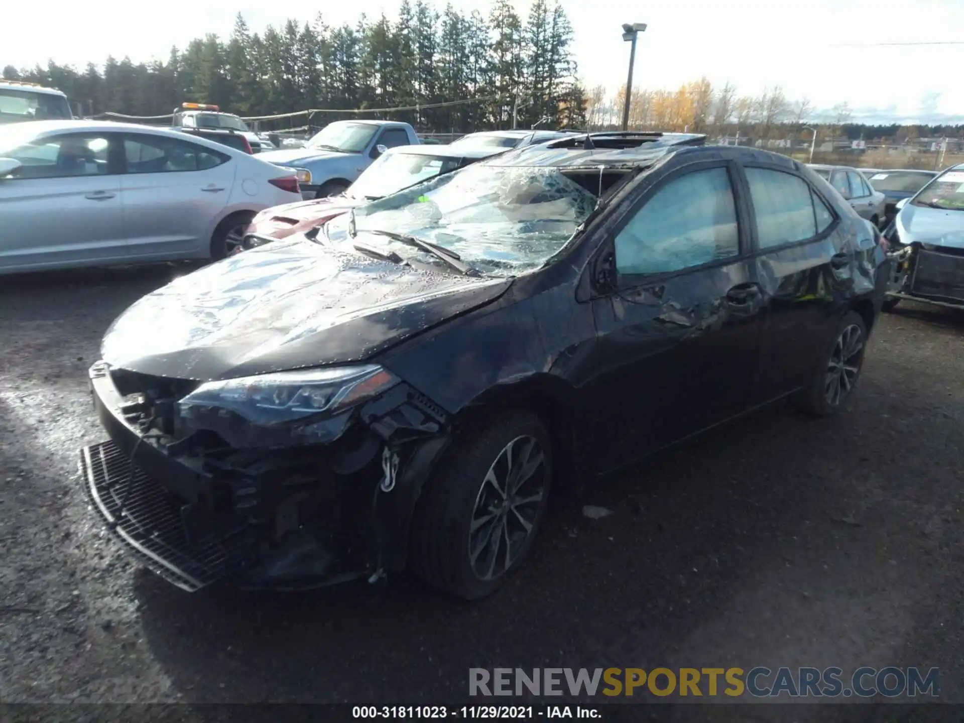 2 Photograph of a damaged car 5YFBURHE6KP938207 TOYOTA COROLLA 2019