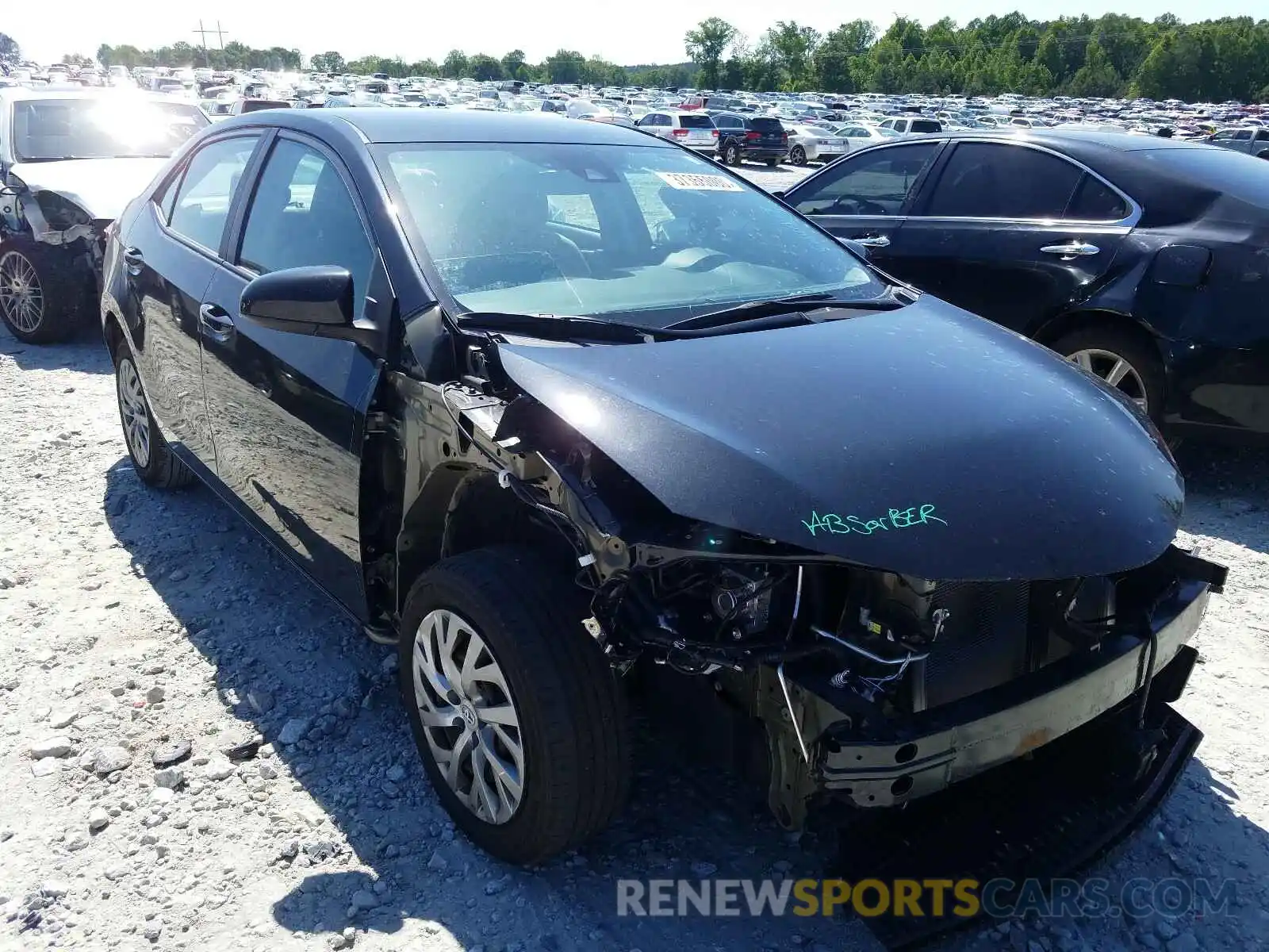 1 Photograph of a damaged car 5YFBURHE6KP938448 TOYOTA COROLLA 2019