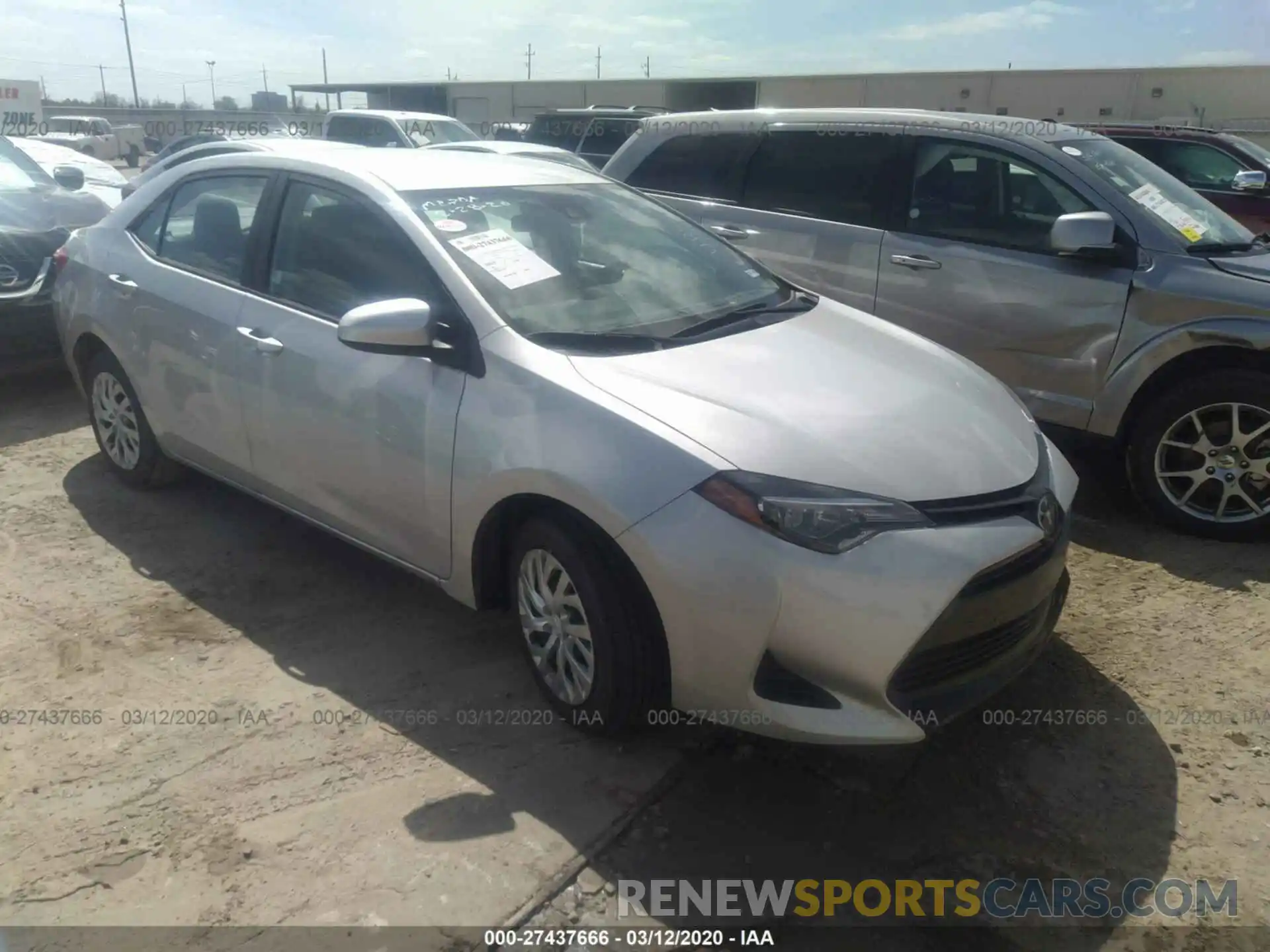 1 Photograph of a damaged car 5YFBURHE6KP938644 TOYOTA COROLLA 2019