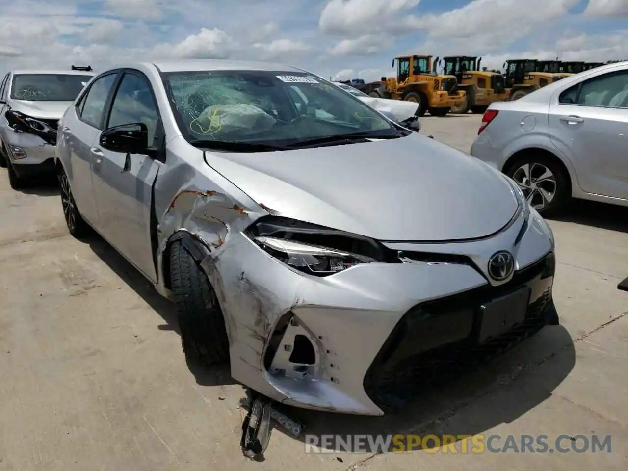 1 Photograph of a damaged car 5YFBURHE6KP938949 TOYOTA COROLLA 2019