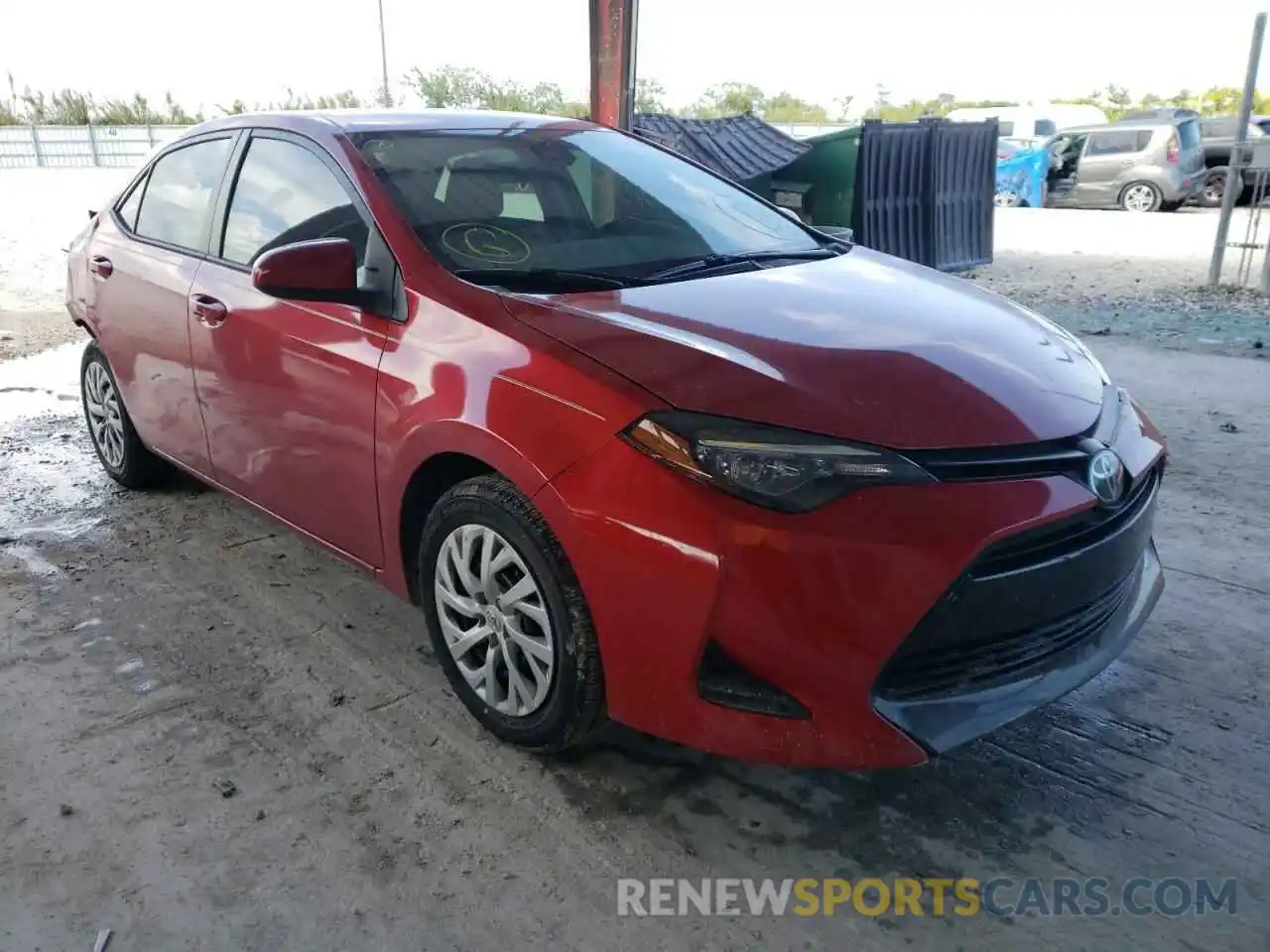 1 Photograph of a damaged car 5YFBURHE6KP939258 TOYOTA COROLLA 2019