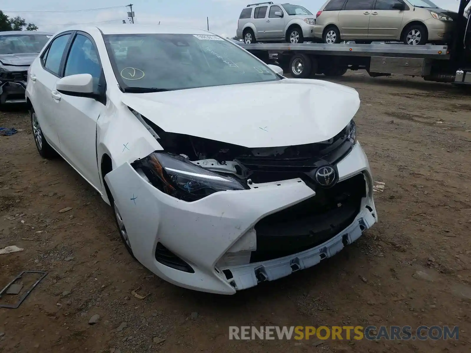 1 Photograph of a damaged car 5YFBURHE6KP939308 TOYOTA COROLLA 2019