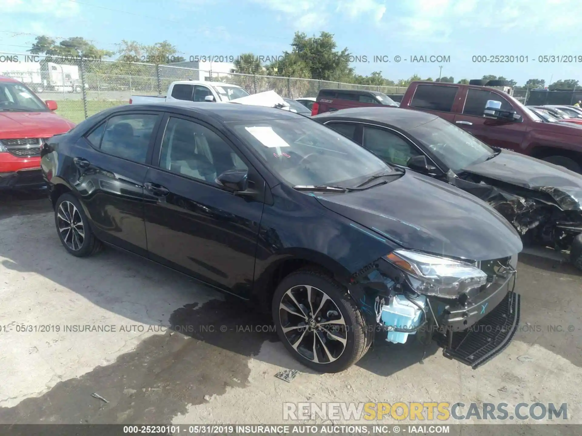 1 Photograph of a damaged car 5YFBURHE6KP939759 TOYOTA COROLLA 2019