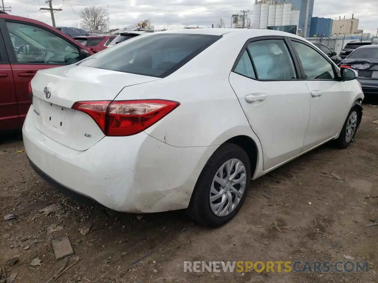 4 Photograph of a damaged car 5YFBURHE6KP940281 TOYOTA COROLLA 2019