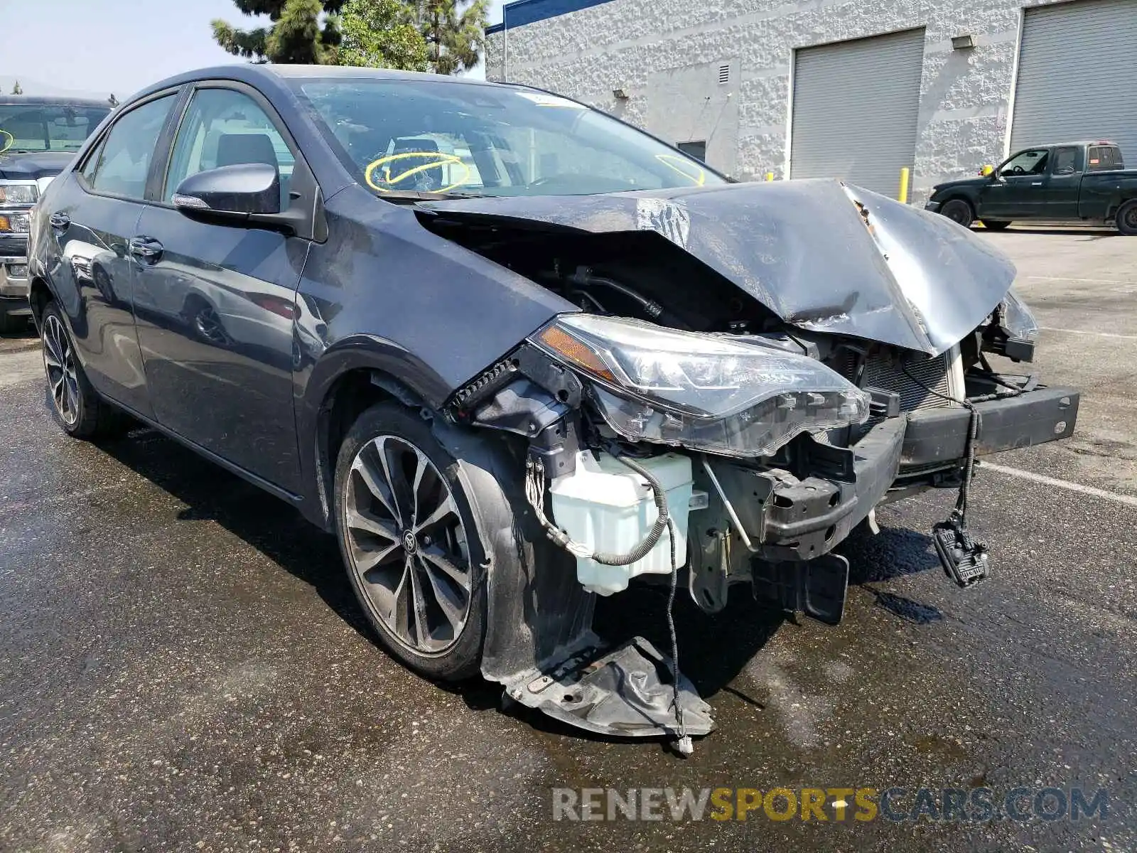 1 Photograph of a damaged car 5YFBURHE6KP940393 TOYOTA COROLLA 2019