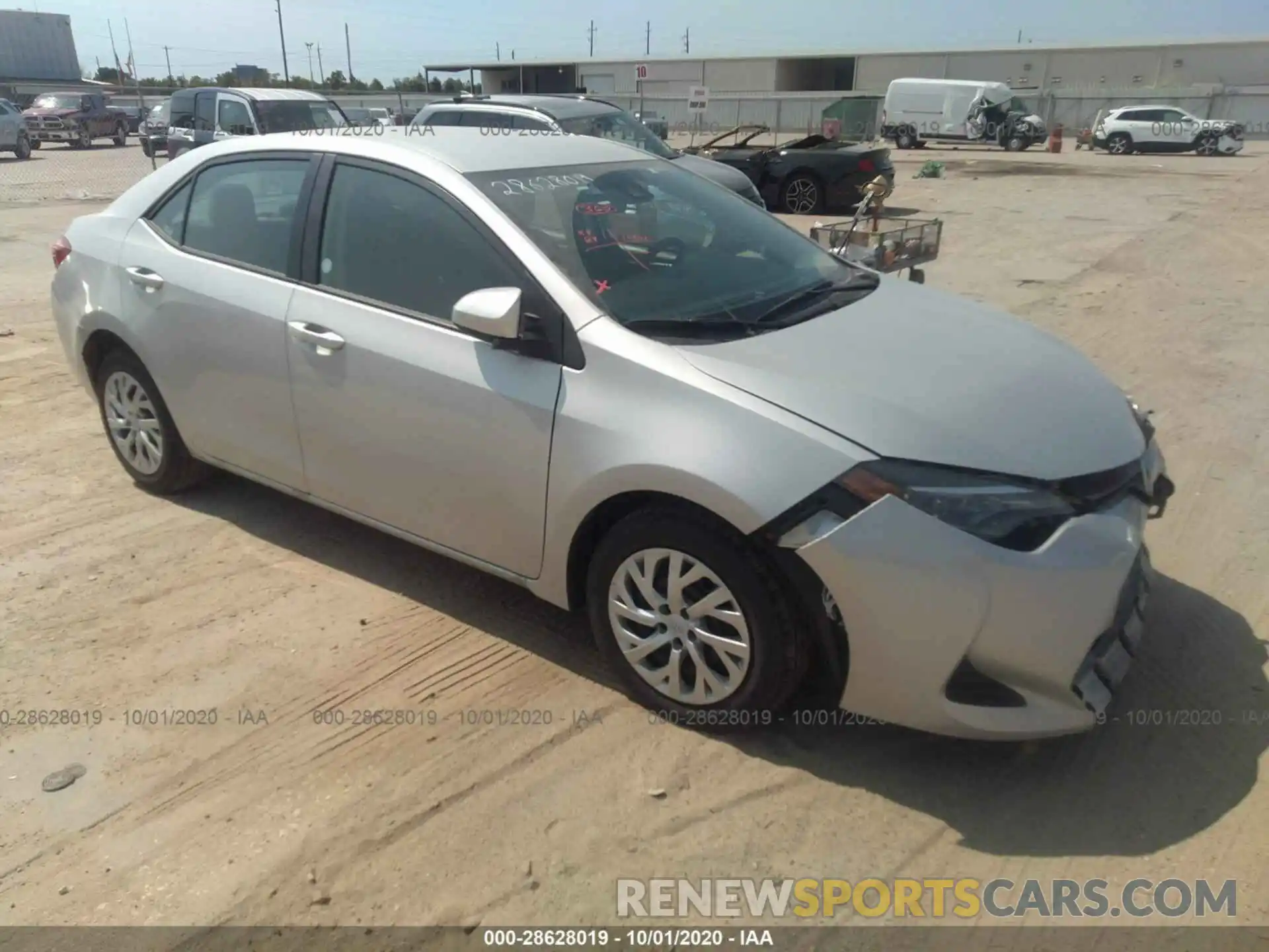 1 Photograph of a damaged car 5YFBURHE6KP940426 TOYOTA COROLLA 2019