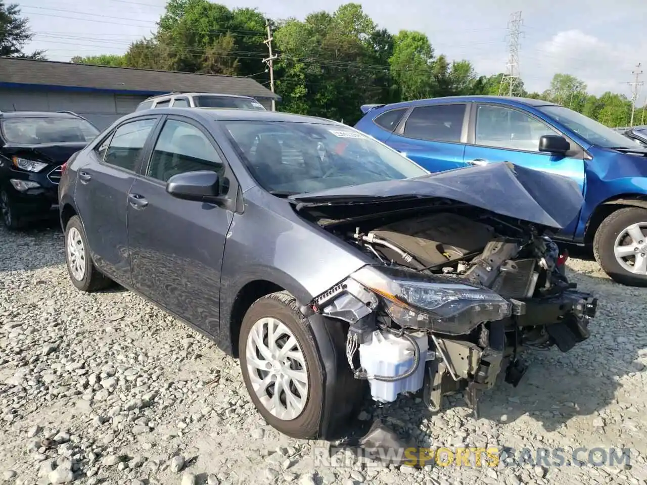 1 Photograph of a damaged car 5YFBURHE6KP940572 TOYOTA COROLLA 2019