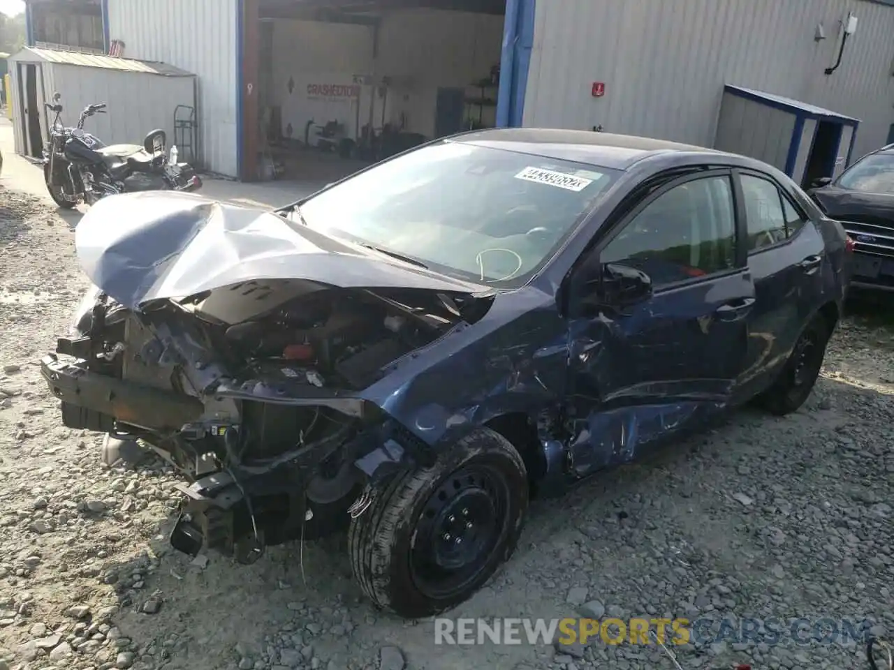 2 Photograph of a damaged car 5YFBURHE6KP940572 TOYOTA COROLLA 2019