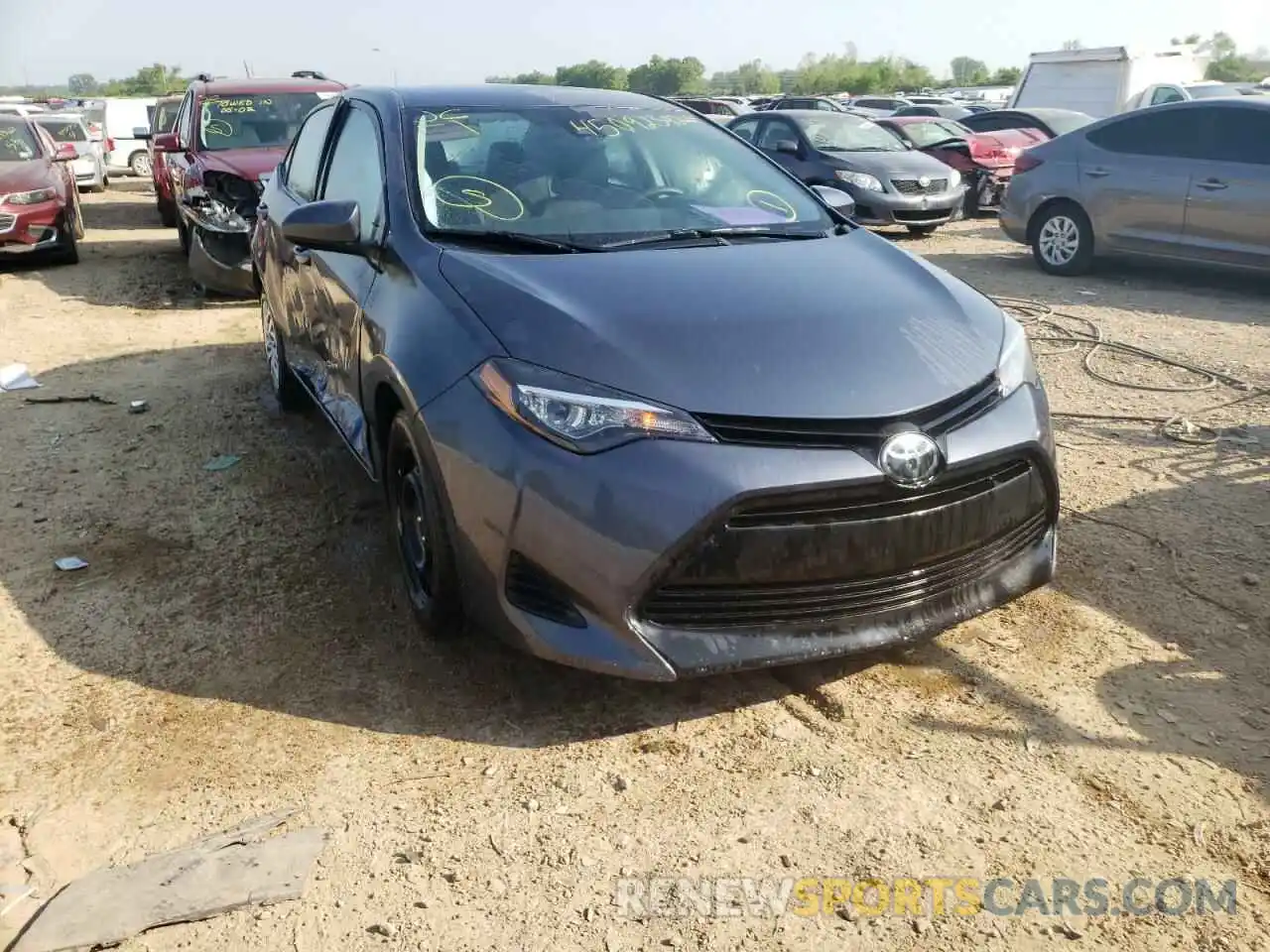 1 Photograph of a damaged car 5YFBURHE6KP940703 TOYOTA COROLLA 2019