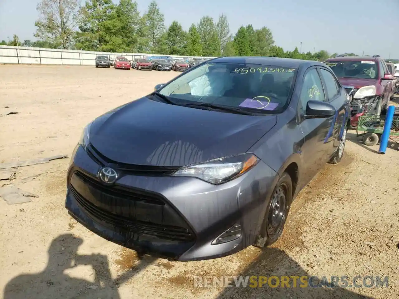 2 Photograph of a damaged car 5YFBURHE6KP940703 TOYOTA COROLLA 2019