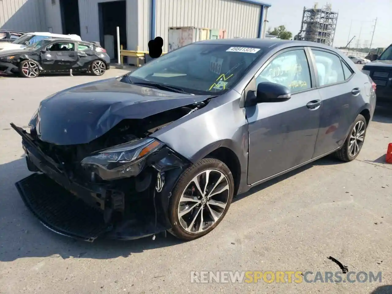 2 Photograph of a damaged car 5YFBURHE6KP940877 TOYOTA COROLLA 2019