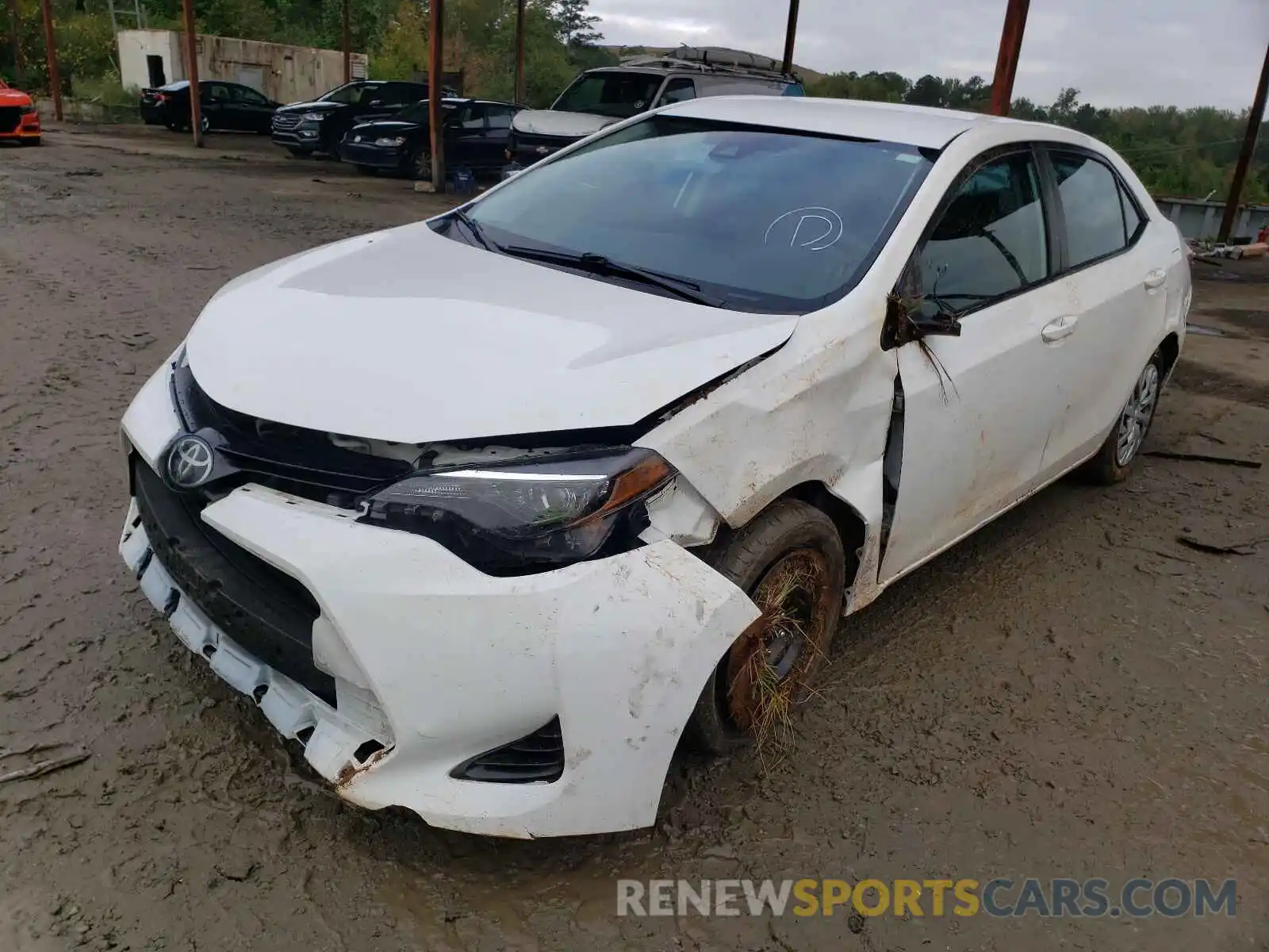 2 Photograph of a damaged car 5YFBURHE6KP941317 TOYOTA COROLLA 2019