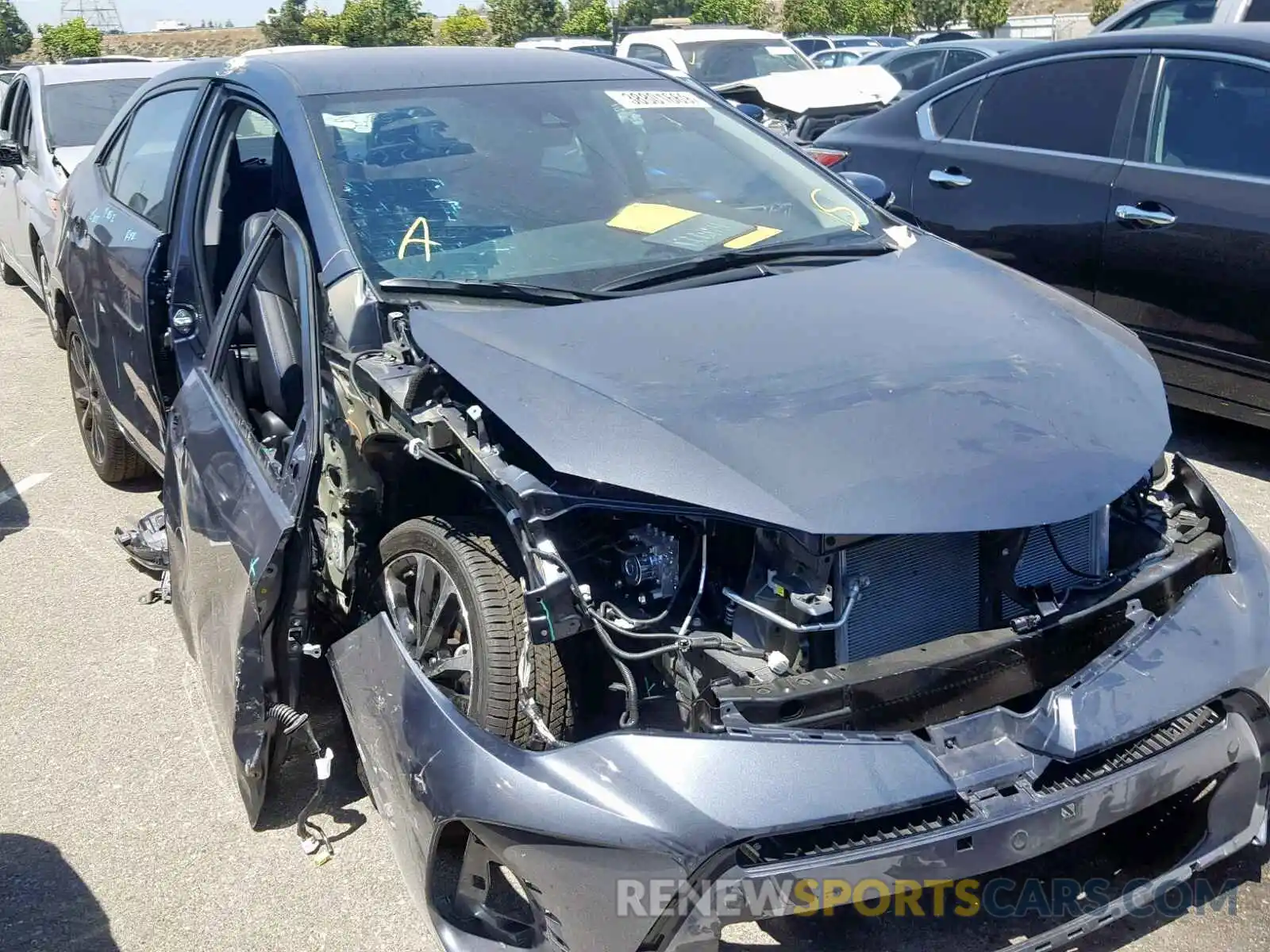 1 Photograph of a damaged car 5YFBURHE6KP941480 TOYOTA COROLLA 2019