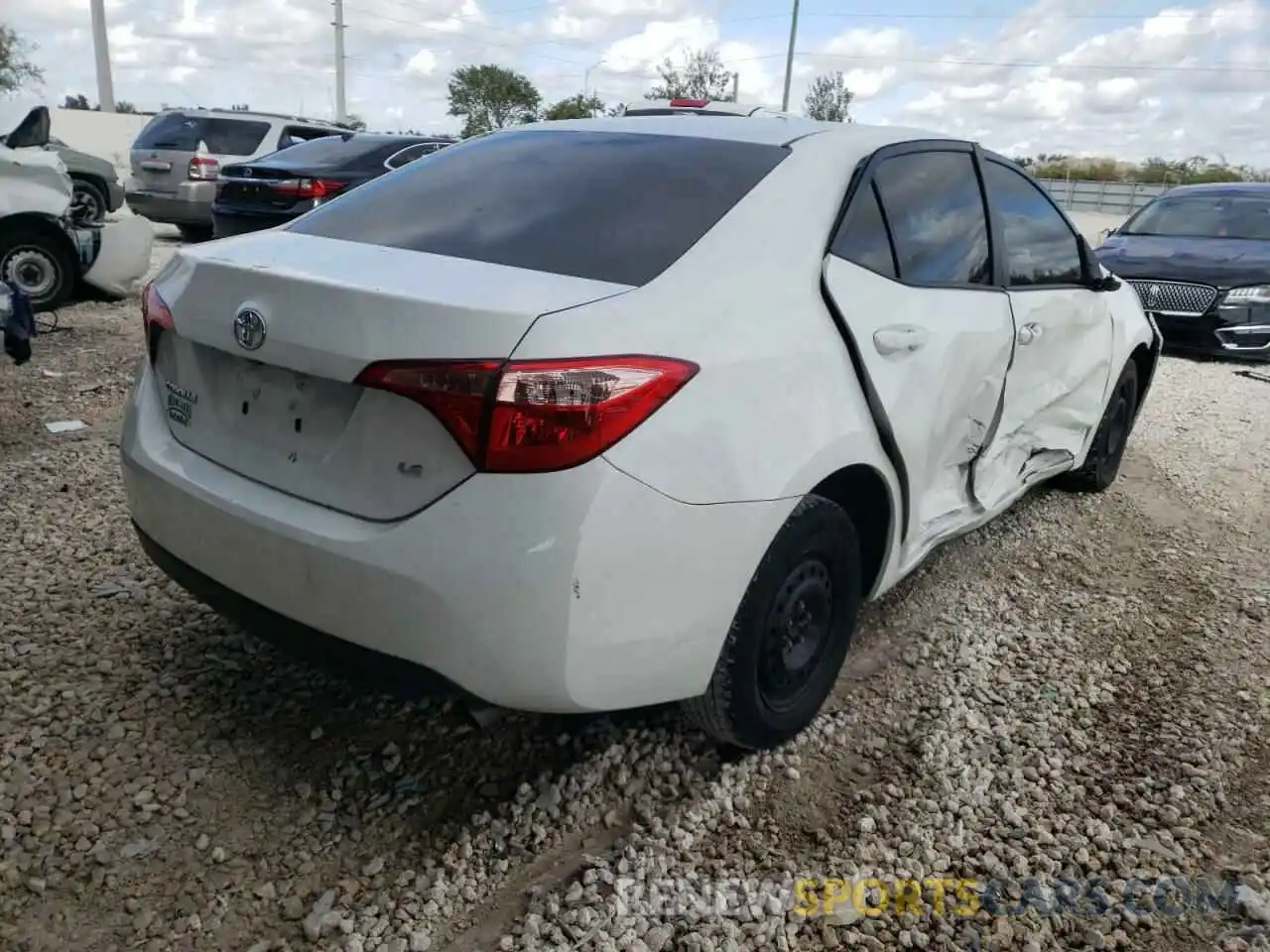 4 Photograph of a damaged car 5YFBURHE6KP942452 TOYOTA COROLLA 2019