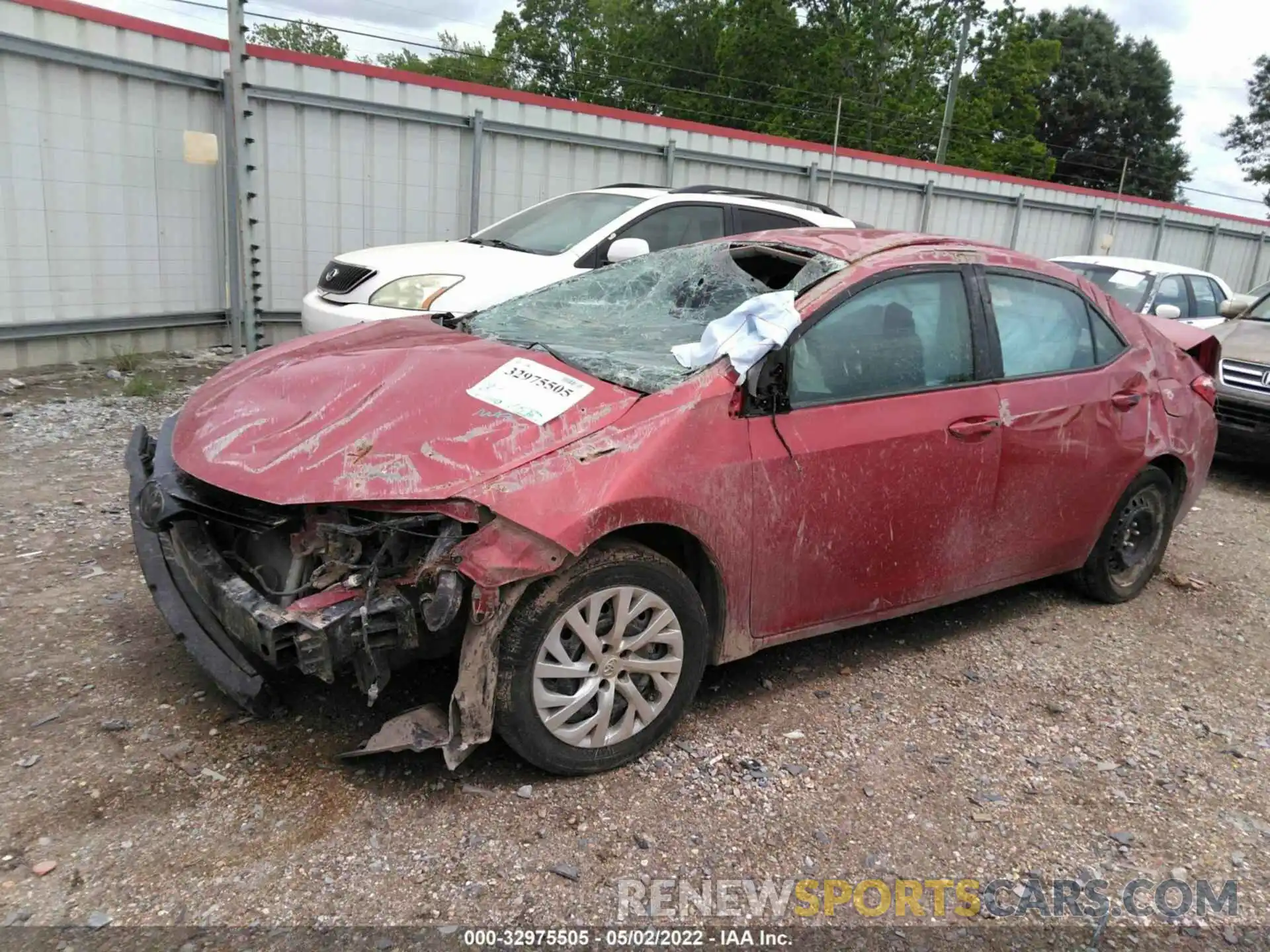 2 Photograph of a damaged car 5YFBURHE6KP942743 TOYOTA COROLLA 2019