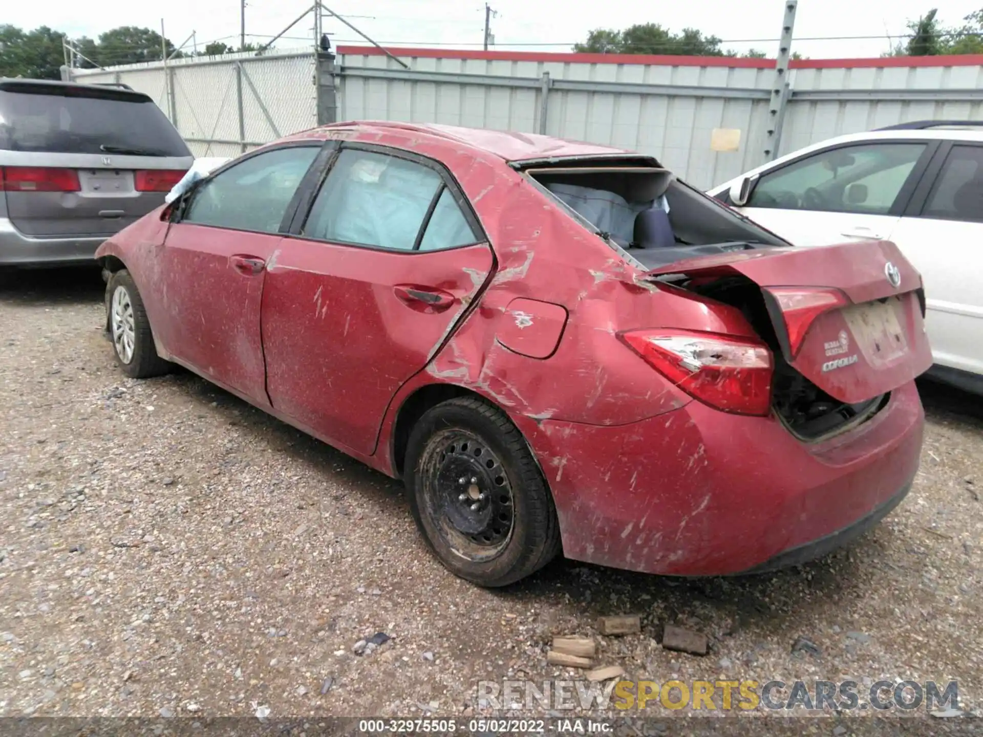 3 Photograph of a damaged car 5YFBURHE6KP942743 TOYOTA COROLLA 2019