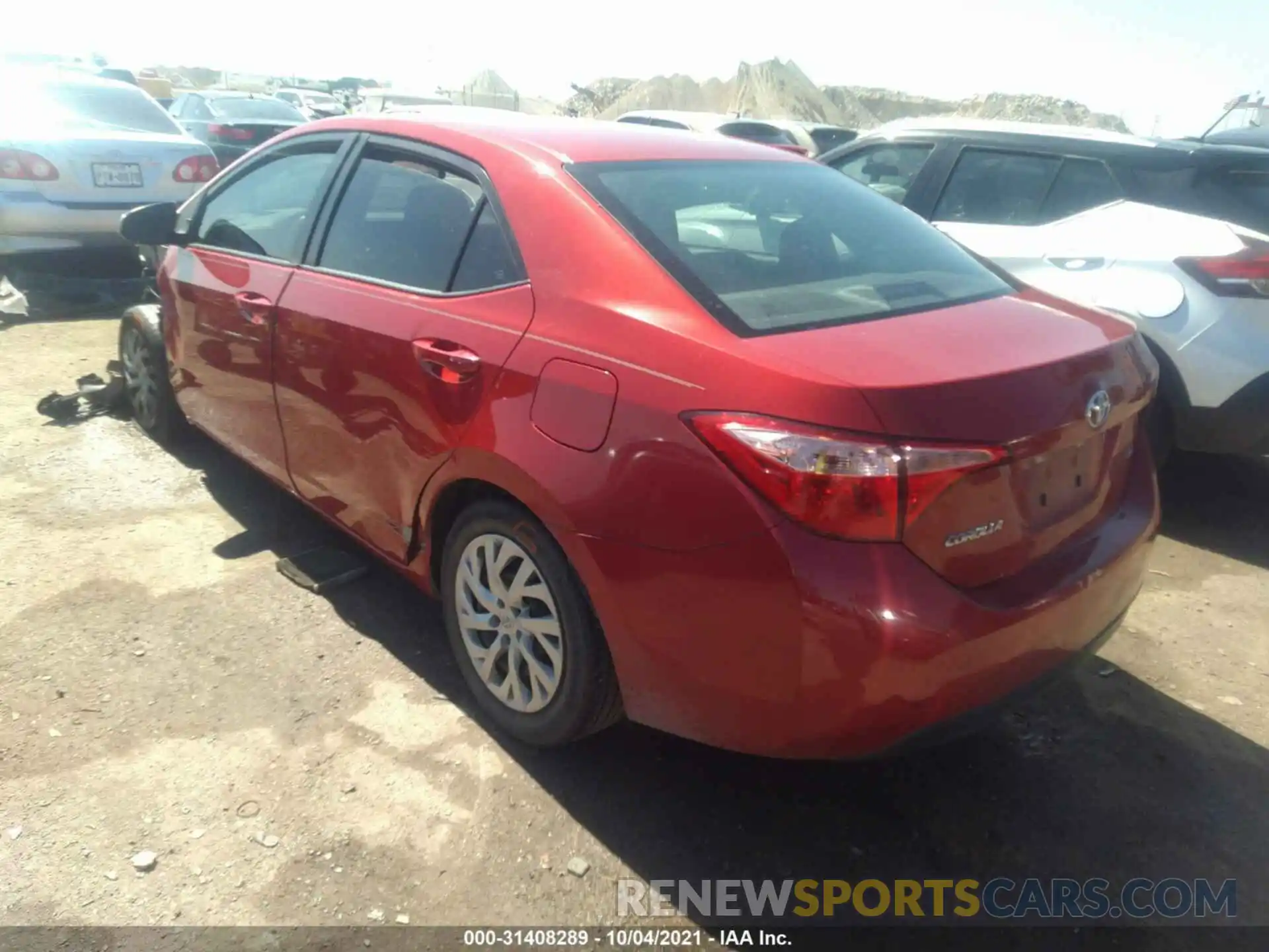 3 Photograph of a damaged car 5YFBURHE6KP942774 TOYOTA COROLLA 2019