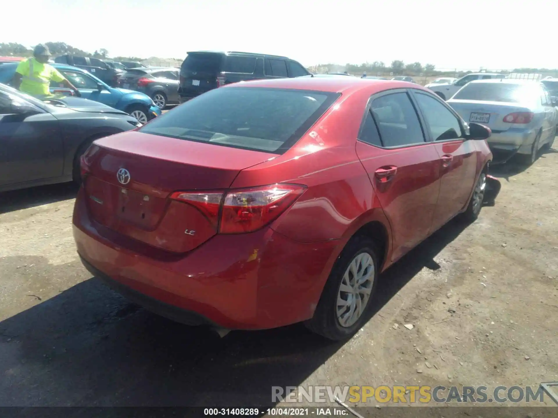 4 Photograph of a damaged car 5YFBURHE6KP942774 TOYOTA COROLLA 2019