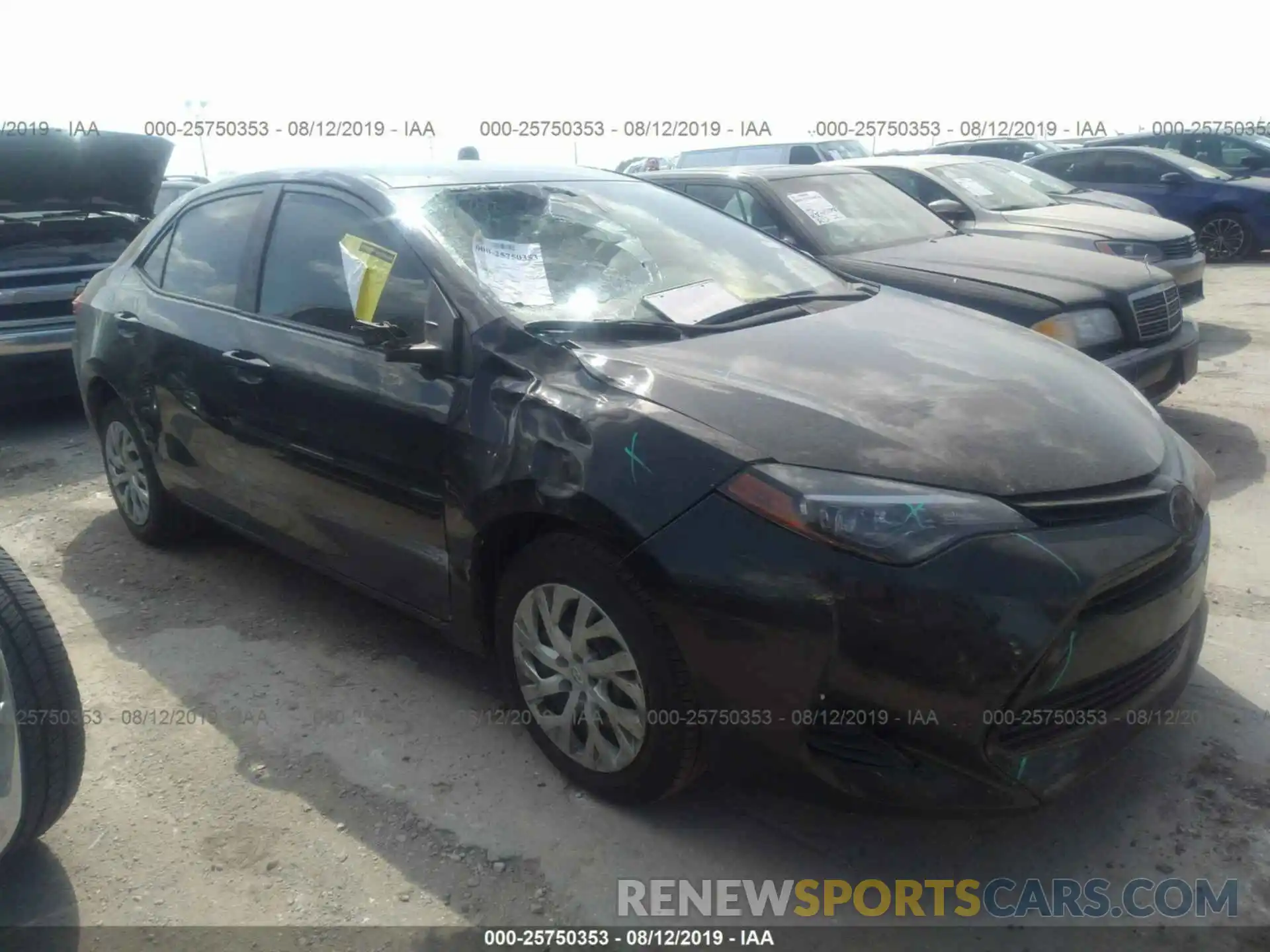 1 Photograph of a damaged car 5YFBURHE6KP942791 TOYOTA COROLLA 2019