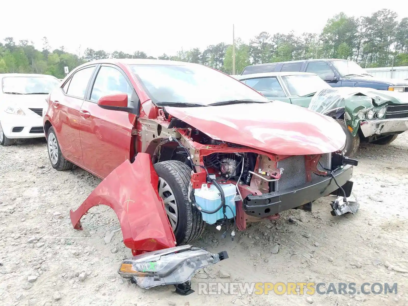 1 Photograph of a damaged car 5YFBURHE6KP943049 TOYOTA COROLLA 2019