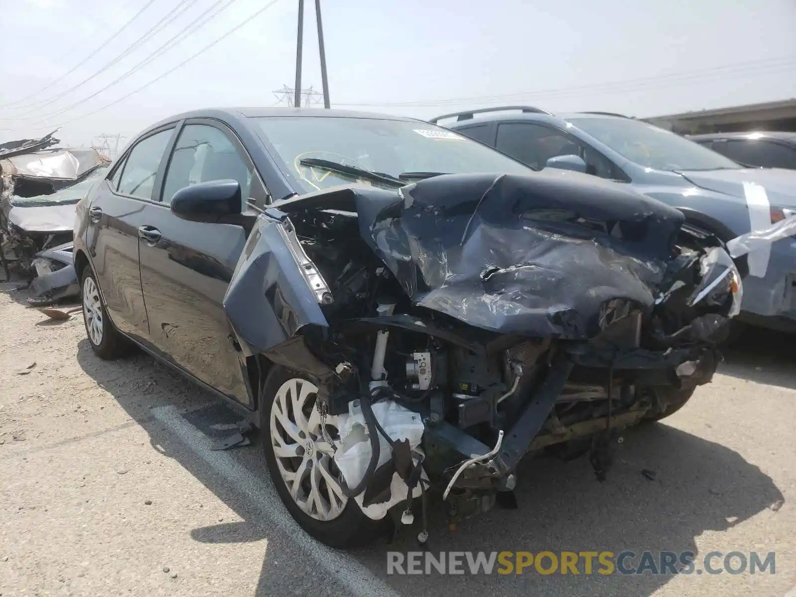 1 Photograph of a damaged car 5YFBURHE6KP943262 TOYOTA COROLLA 2019