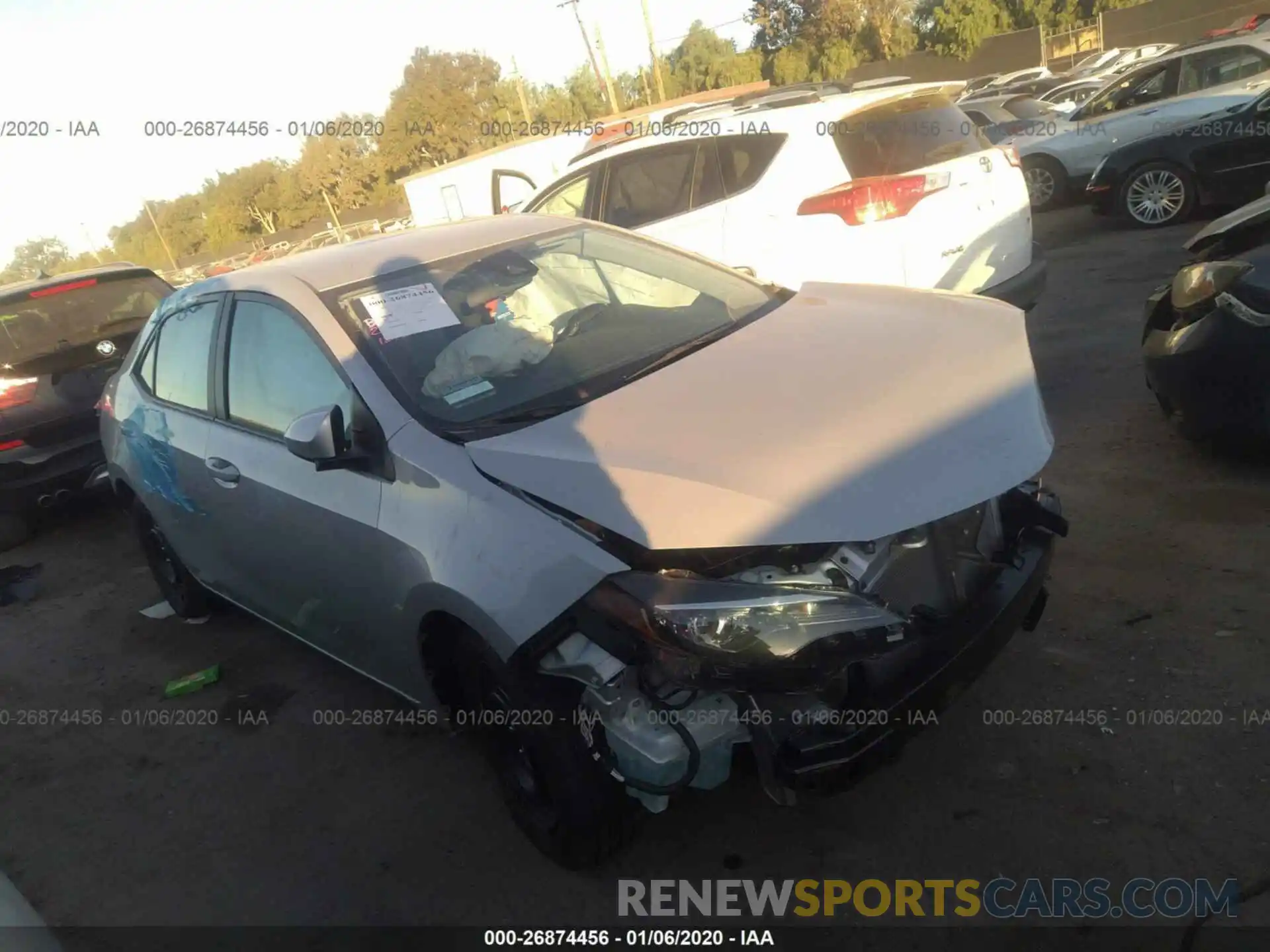 1 Photograph of a damaged car 5YFBURHE6KP944427 TOYOTA COROLLA 2019