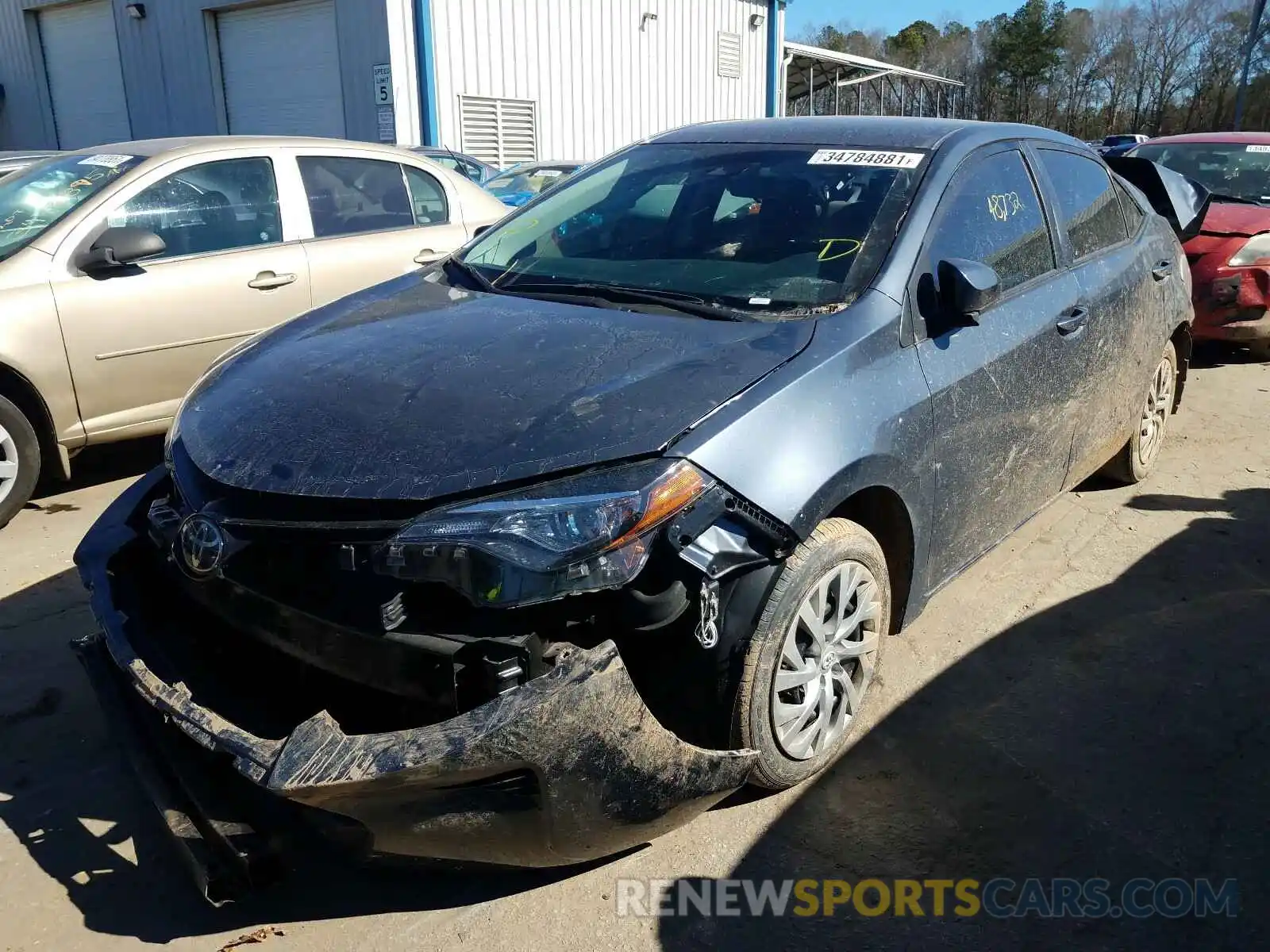 2 Photograph of a damaged car 5YFBURHE6KP944721 TOYOTA COROLLA 2019