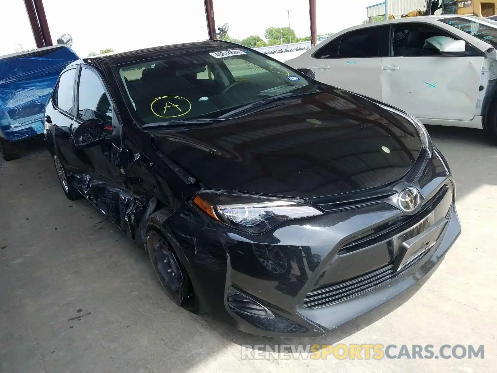 1 Photograph of a damaged car 5YFBURHE6KP944993 TOYOTA COROLLA 2019