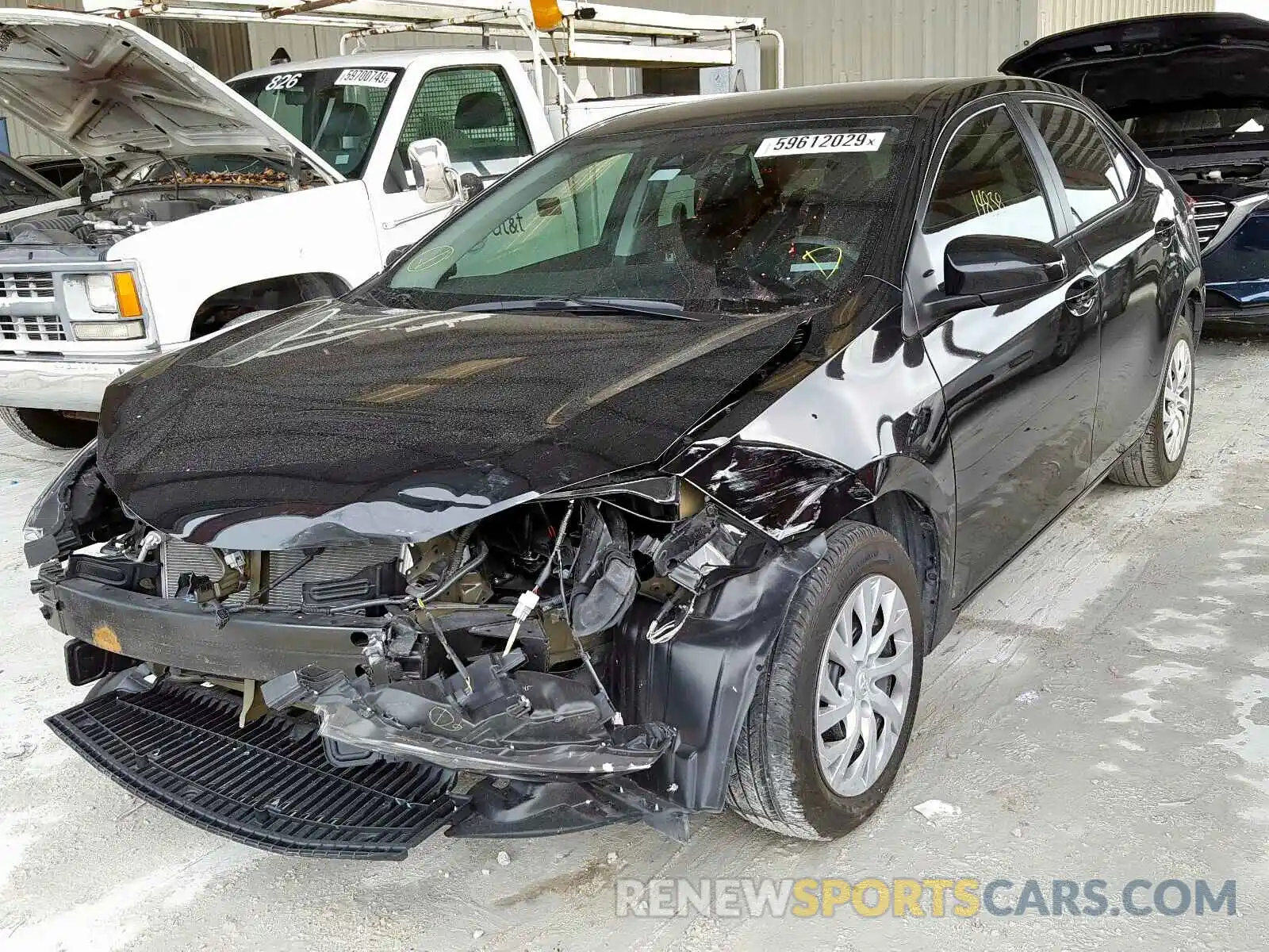 2 Photograph of a damaged car 5YFBURHE6KP945108 TOYOTA COROLLA 2019