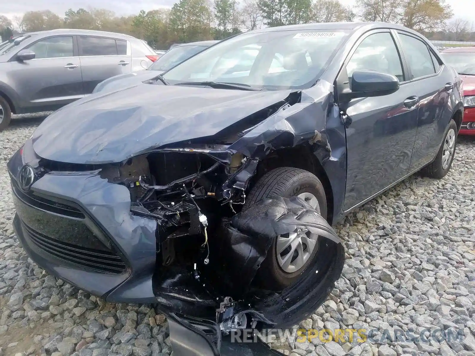 2 Photograph of a damaged car 5YFBURHE6KP945481 TOYOTA COROLLA 2019