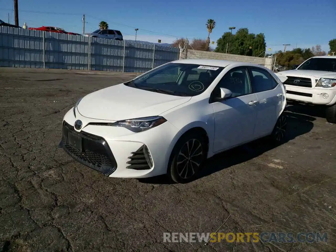 2 Photograph of a damaged car 5YFBURHE6KP945500 TOYOTA COROLLA 2019