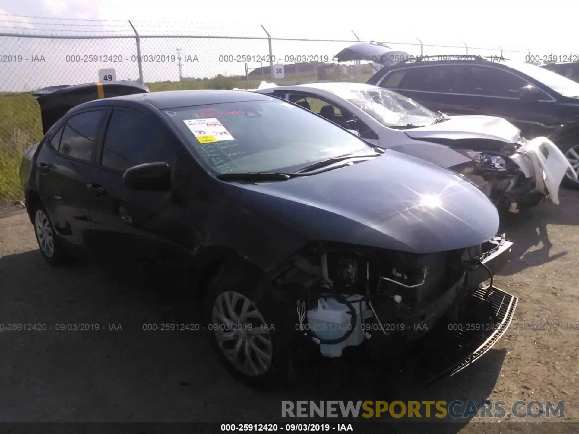 1 Photograph of a damaged car 5YFBURHE6KP945531 TOYOTA COROLLA 2019