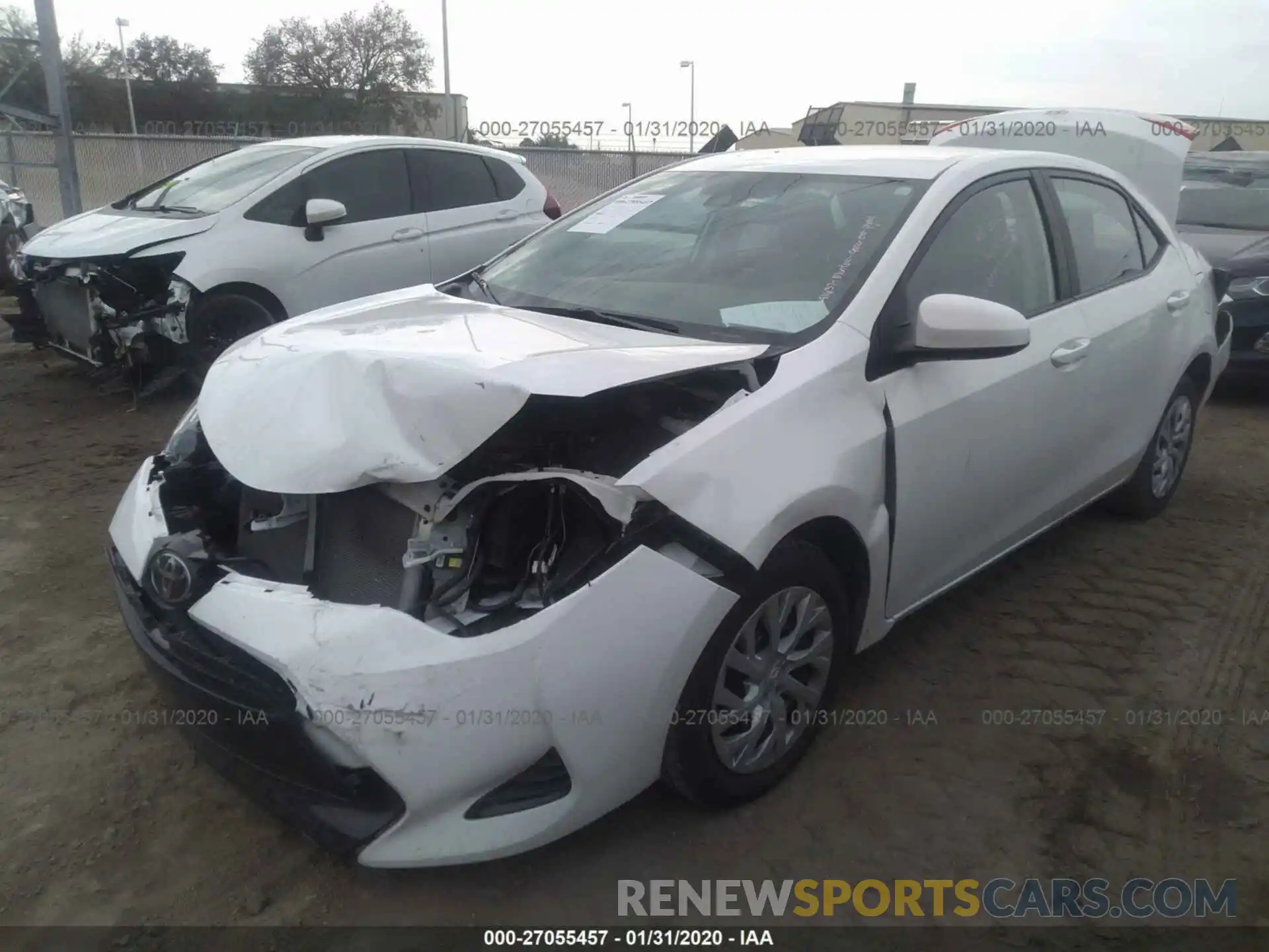 2 Photograph of a damaged car 5YFBURHE6KP945836 TOYOTA COROLLA 2019