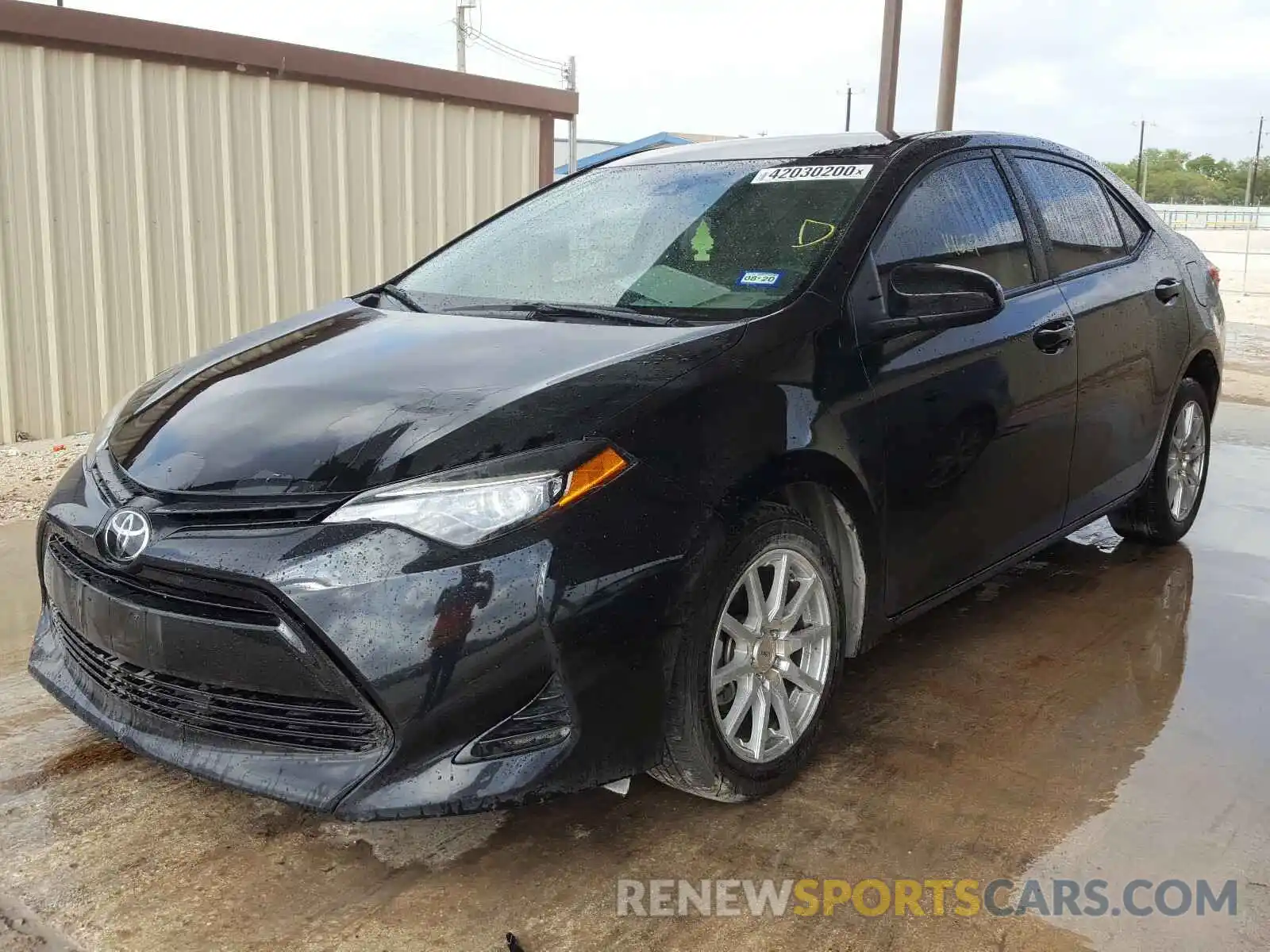 2 Photograph of a damaged car 5YFBURHE6KP946582 TOYOTA COROLLA 2019