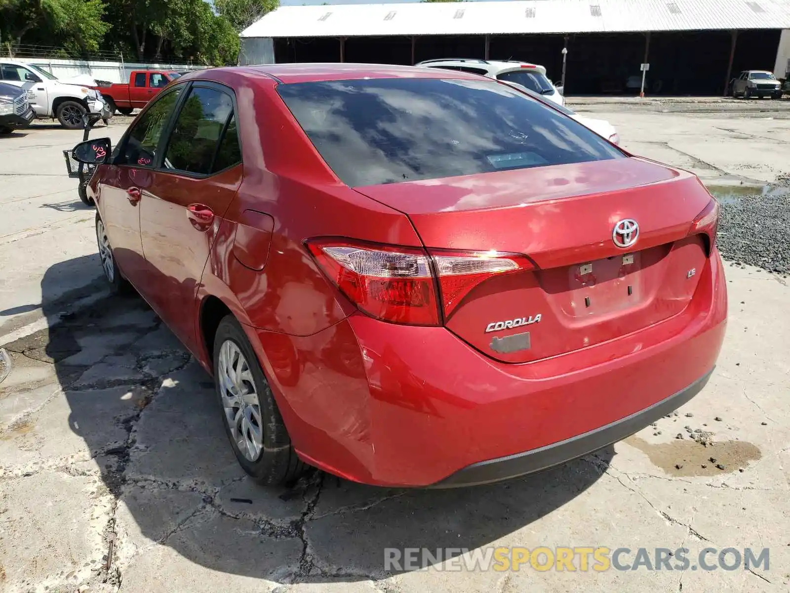 3 Photograph of a damaged car 5YFBURHE6KP946615 TOYOTA COROLLA 2019