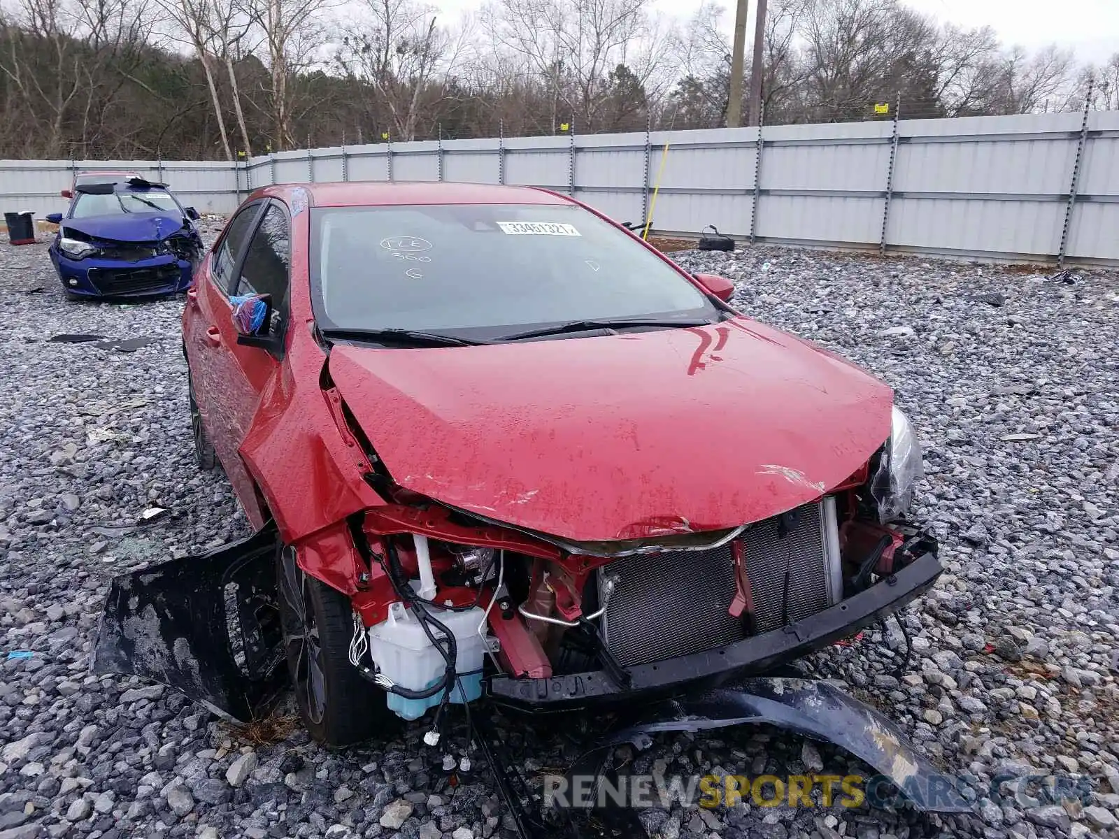 1 Photograph of a damaged car 5YFBURHE6KP947117 TOYOTA COROLLA 2019