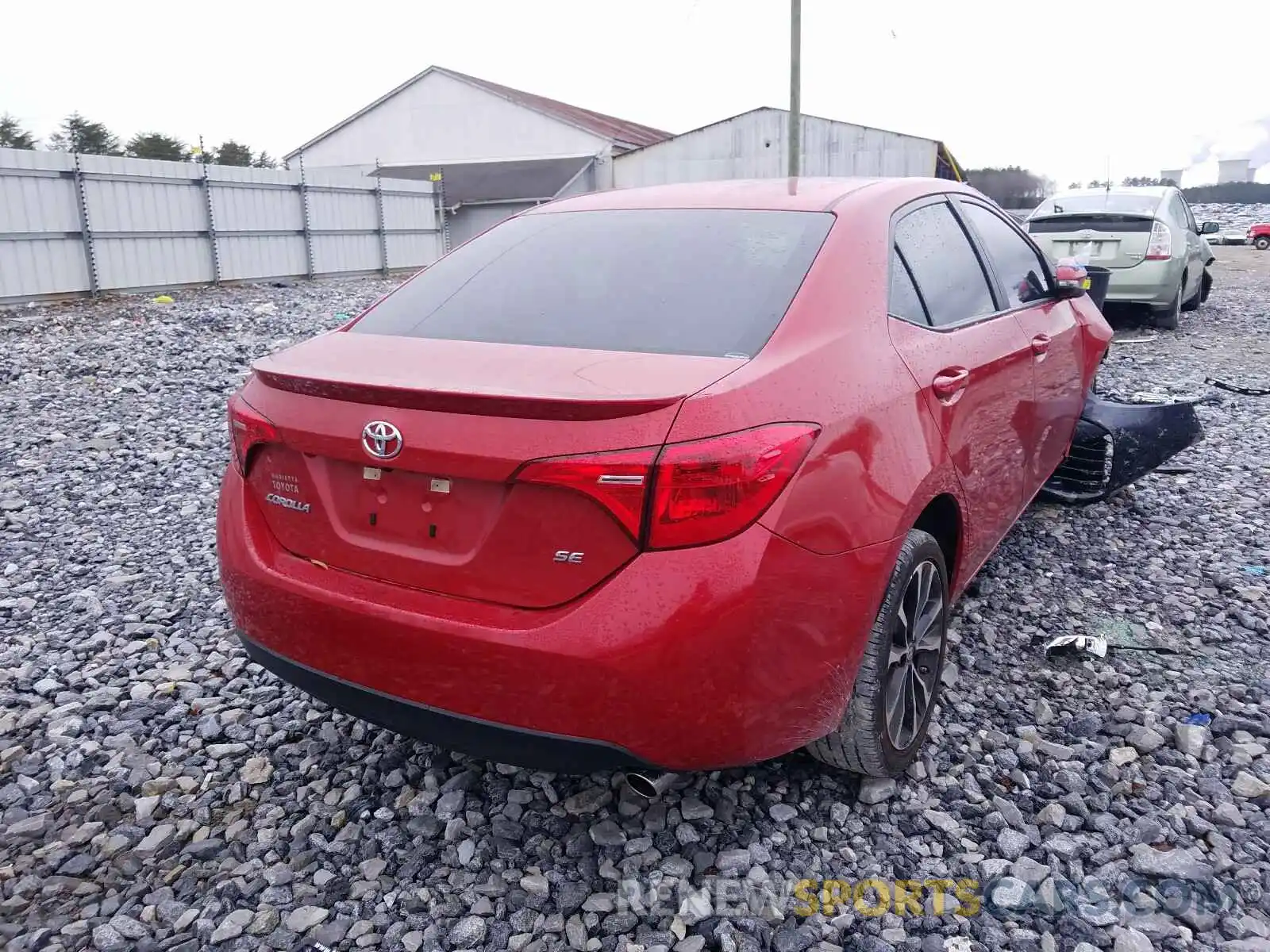 4 Photograph of a damaged car 5YFBURHE6KP947117 TOYOTA COROLLA 2019