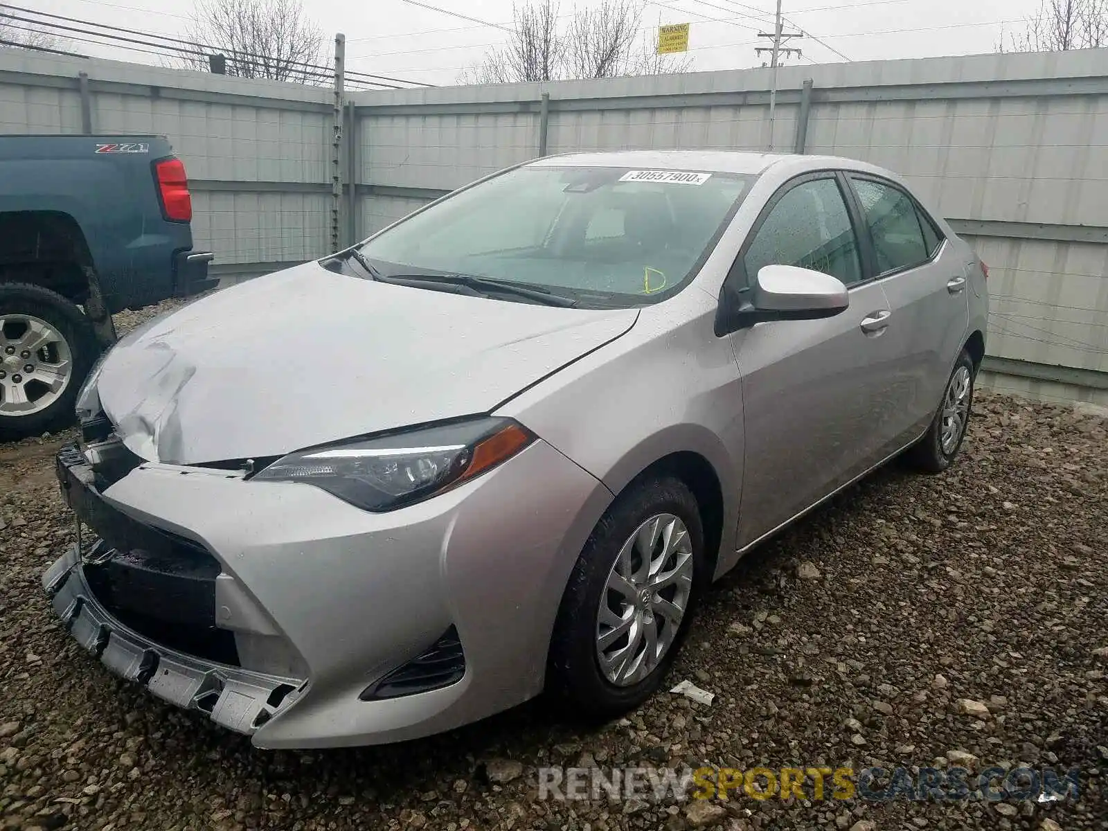 2 Photograph of a damaged car 5YFBURHE6KP947229 TOYOTA COROLLA 2019