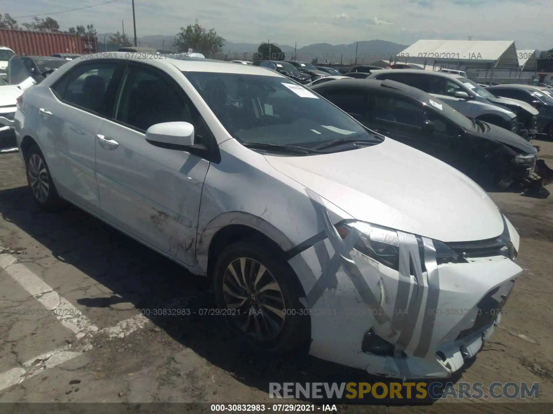 1 Photograph of a damaged car 5YFBURHE6KP947330 TOYOTA COROLLA 2019