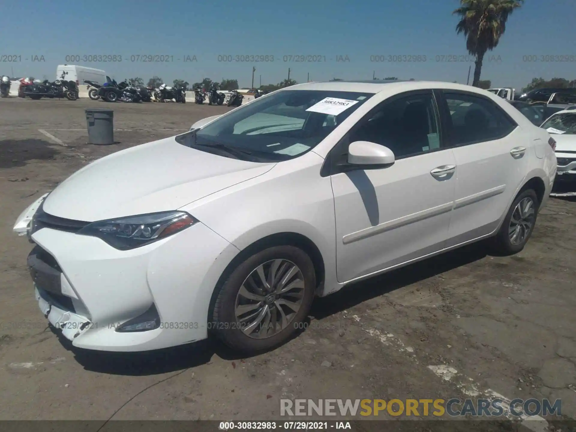 2 Photograph of a damaged car 5YFBURHE6KP947330 TOYOTA COROLLA 2019