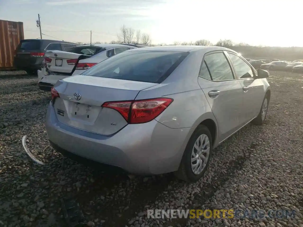 4 Photograph of a damaged car 5YFBURHE6KP947487 TOYOTA COROLLA 2019