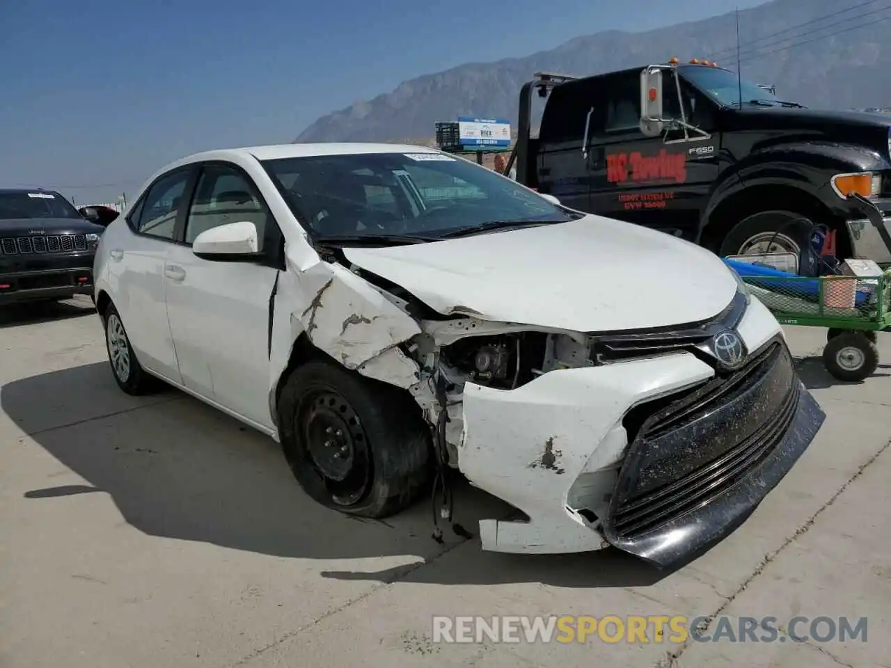 1 Photograph of a damaged car 5YFBURHE6KP947554 TOYOTA COROLLA 2019