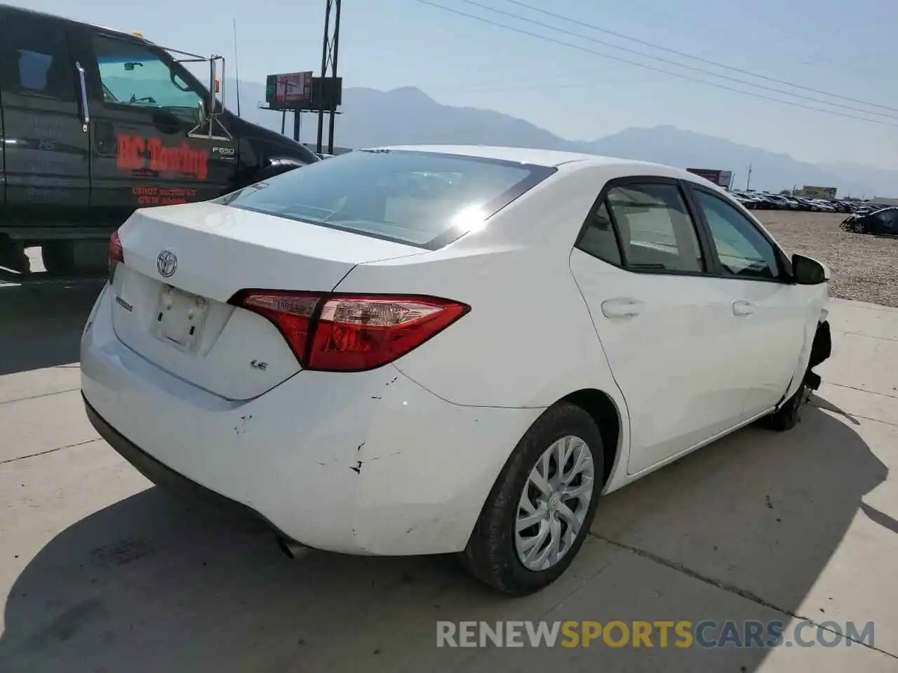 4 Photograph of a damaged car 5YFBURHE6KP947554 TOYOTA COROLLA 2019