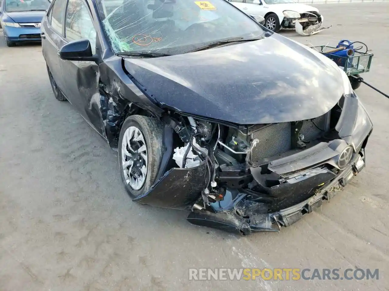 9 Photograph of a damaged car 5YFBURHE6KP948929 TOYOTA COROLLA 2019