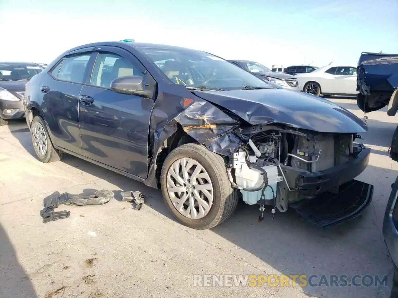 1 Photograph of a damaged car 5YFBURHE6KP949112 TOYOTA COROLLA 2019