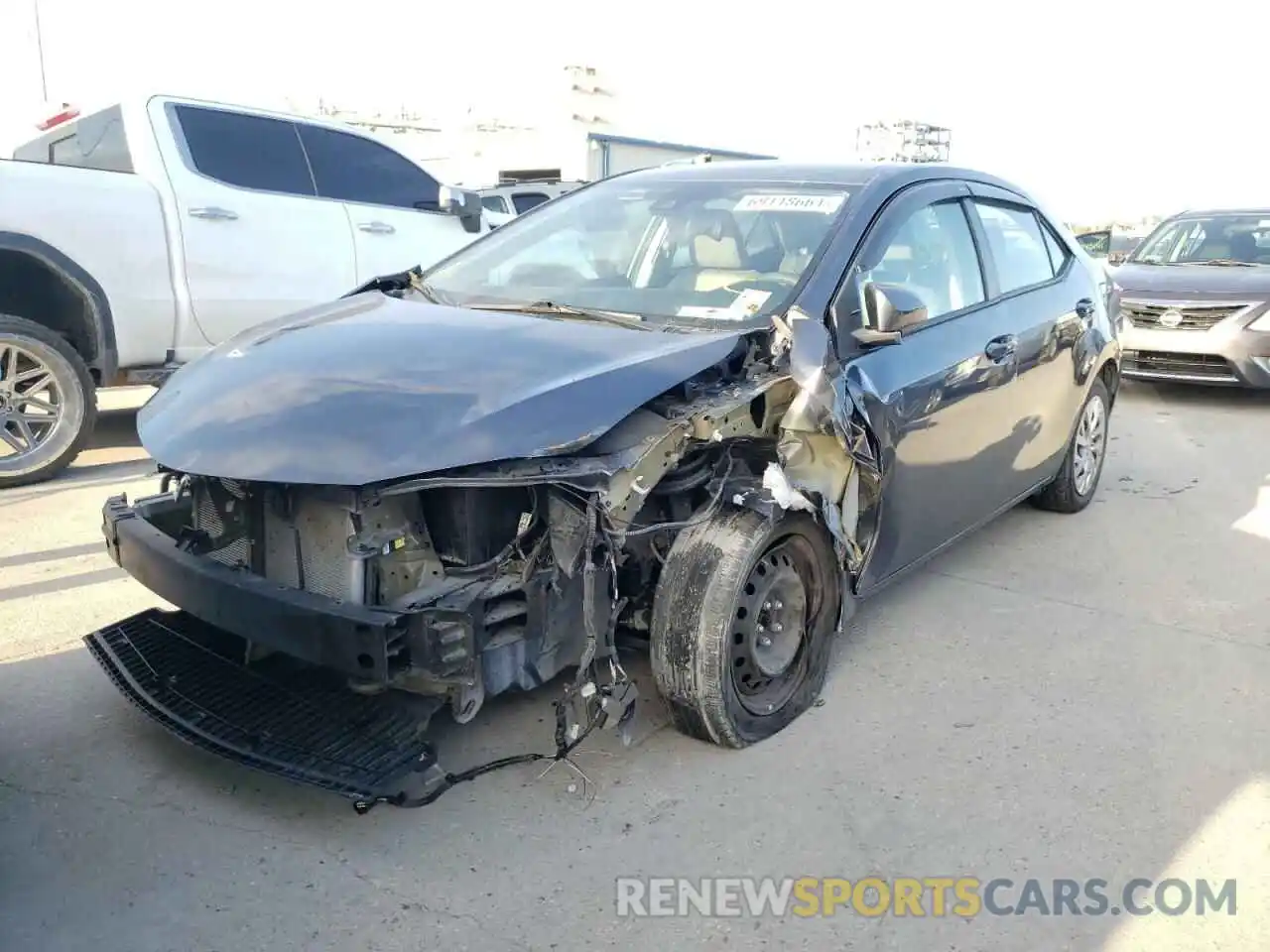 2 Photograph of a damaged car 5YFBURHE6KP949112 TOYOTA COROLLA 2019