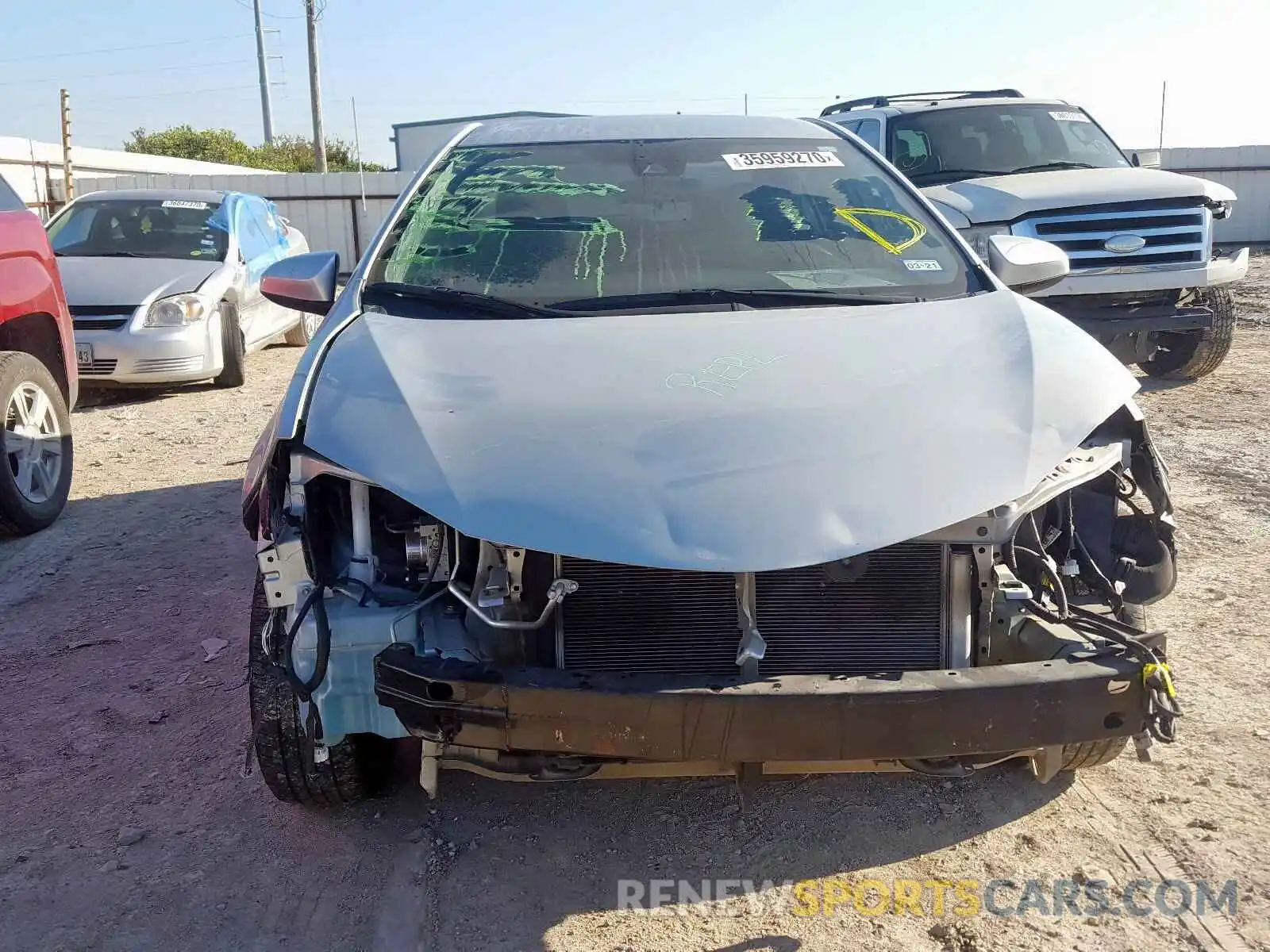 9 Photograph of a damaged car 5YFBURHE6KP949174 TOYOTA COROLLA 2019