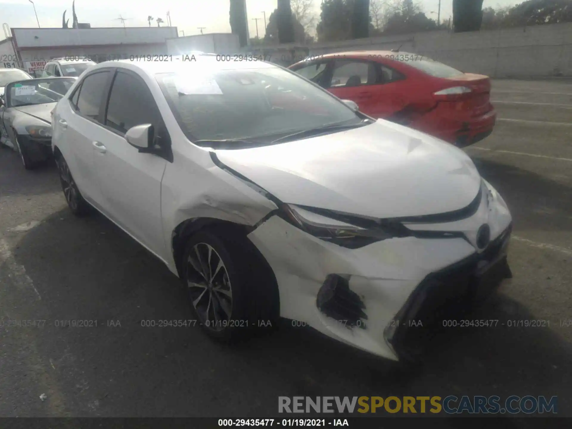 1 Photograph of a damaged car 5YFBURHE6KP949272 TOYOTA COROLLA 2019