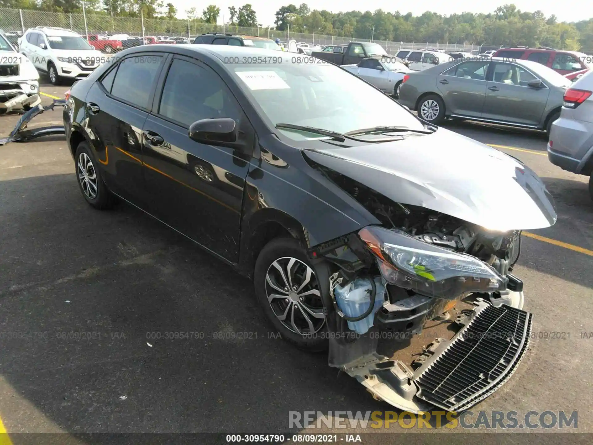 1 Photograph of a damaged car 5YFBURHE6KP949465 TOYOTA COROLLA 2019